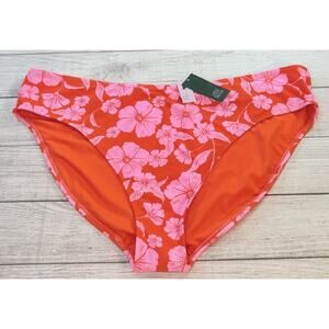 Wild Fable Floral Hipster Bikini Swim Bottom Low Rise High Leg Cheeky Size 3X